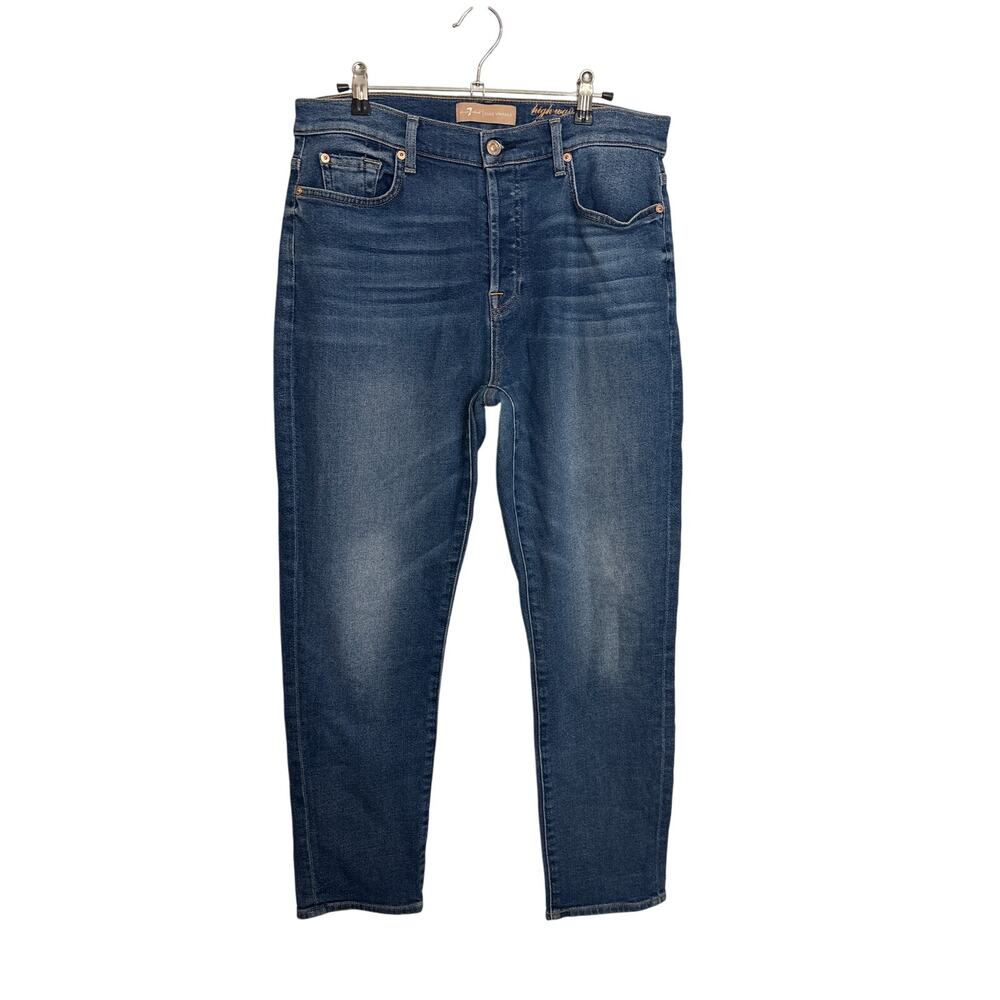 7 For All Mankind Jeans Womens 30 Blue Josefina Luxe Vintage High Waist